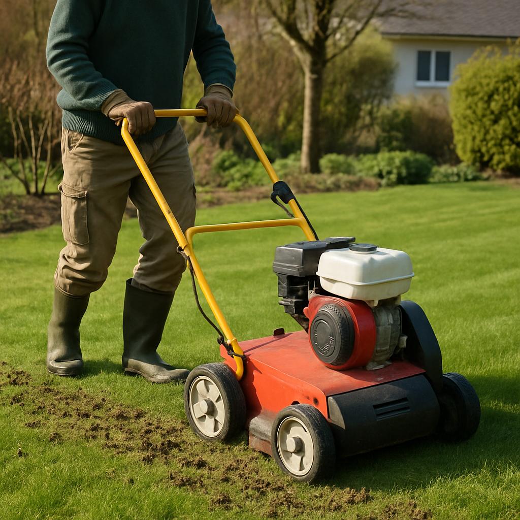 Nurmikon hoito keväällä